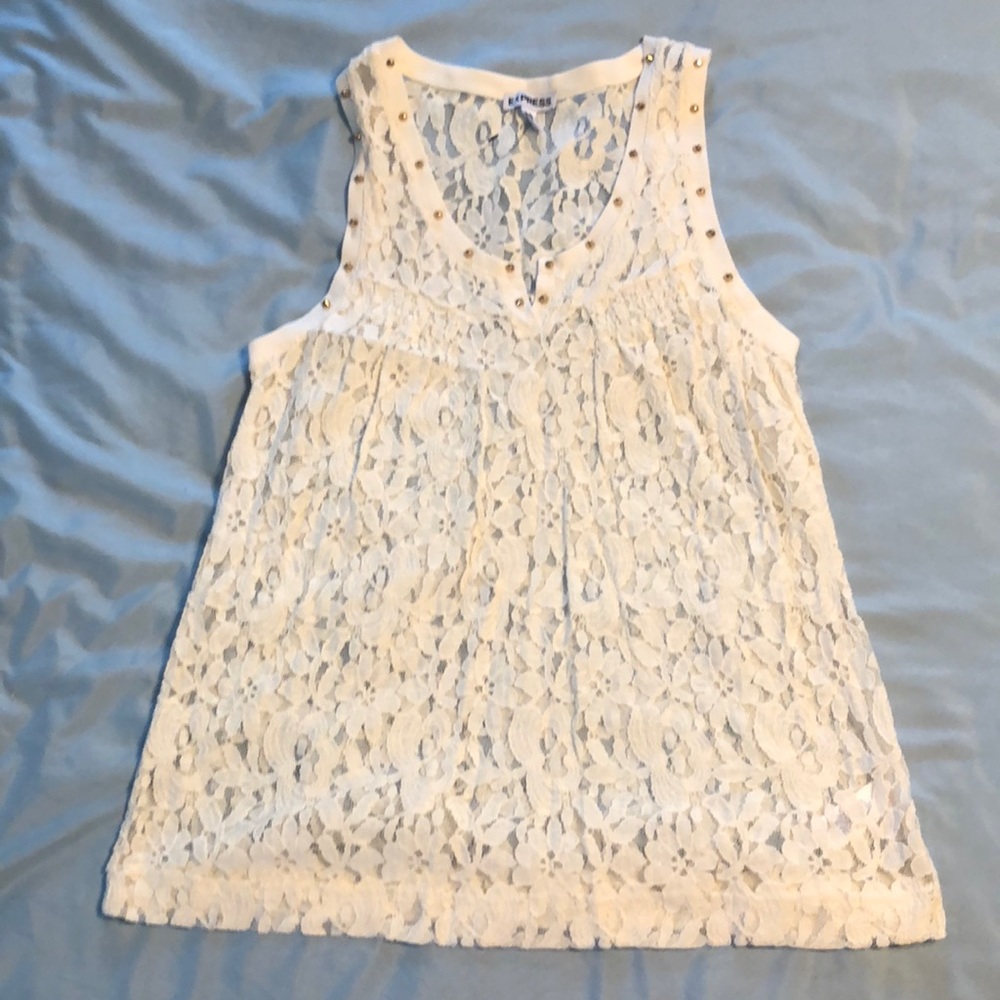 Lace Studded Express Tank